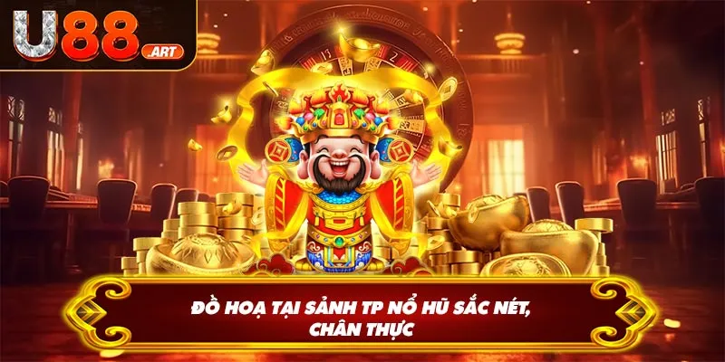 Đồ hoạ tại sảnh TP nổ hũ sắc nét, chân thực